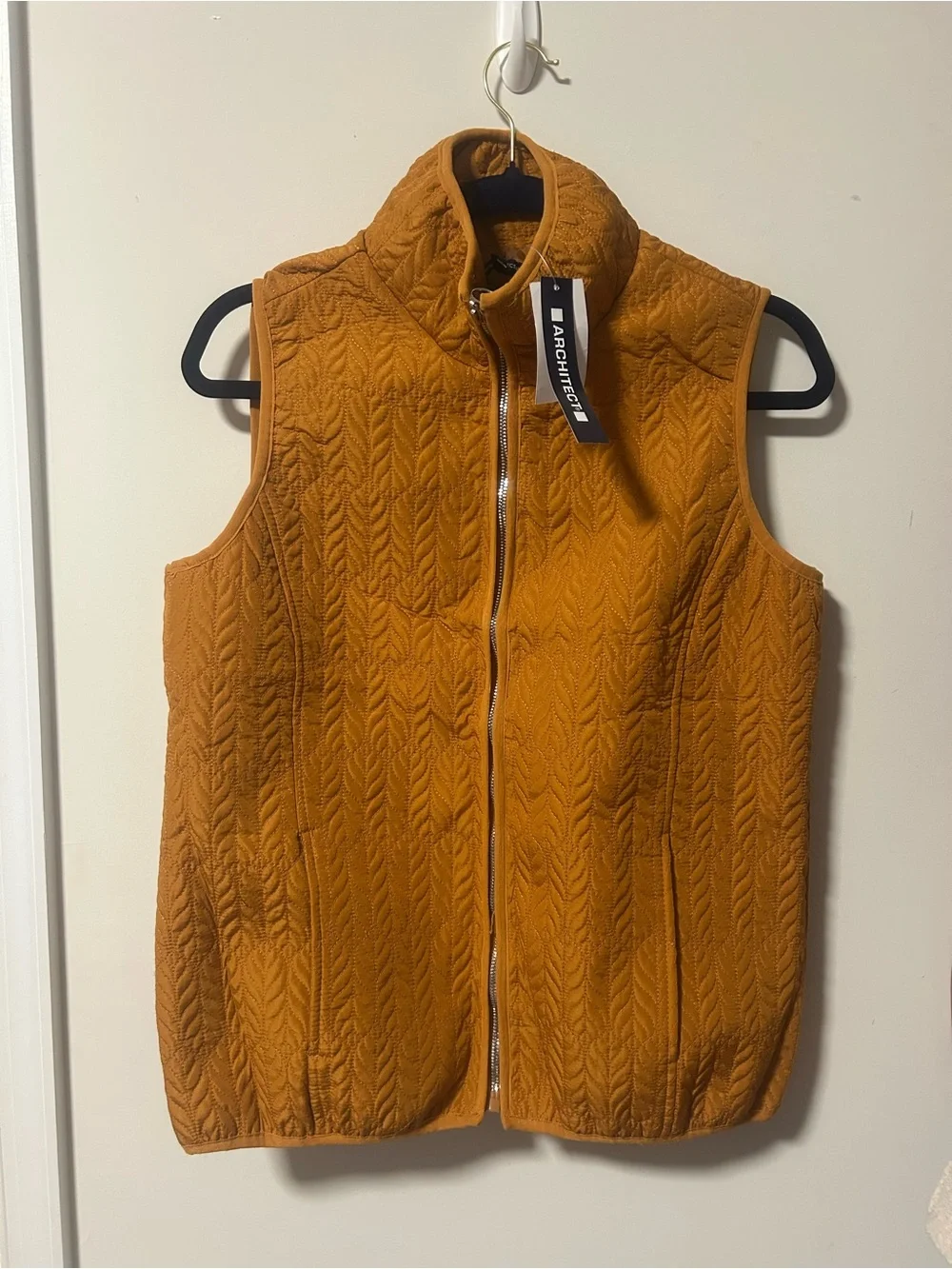 Architect Quilted Vest in Mustard